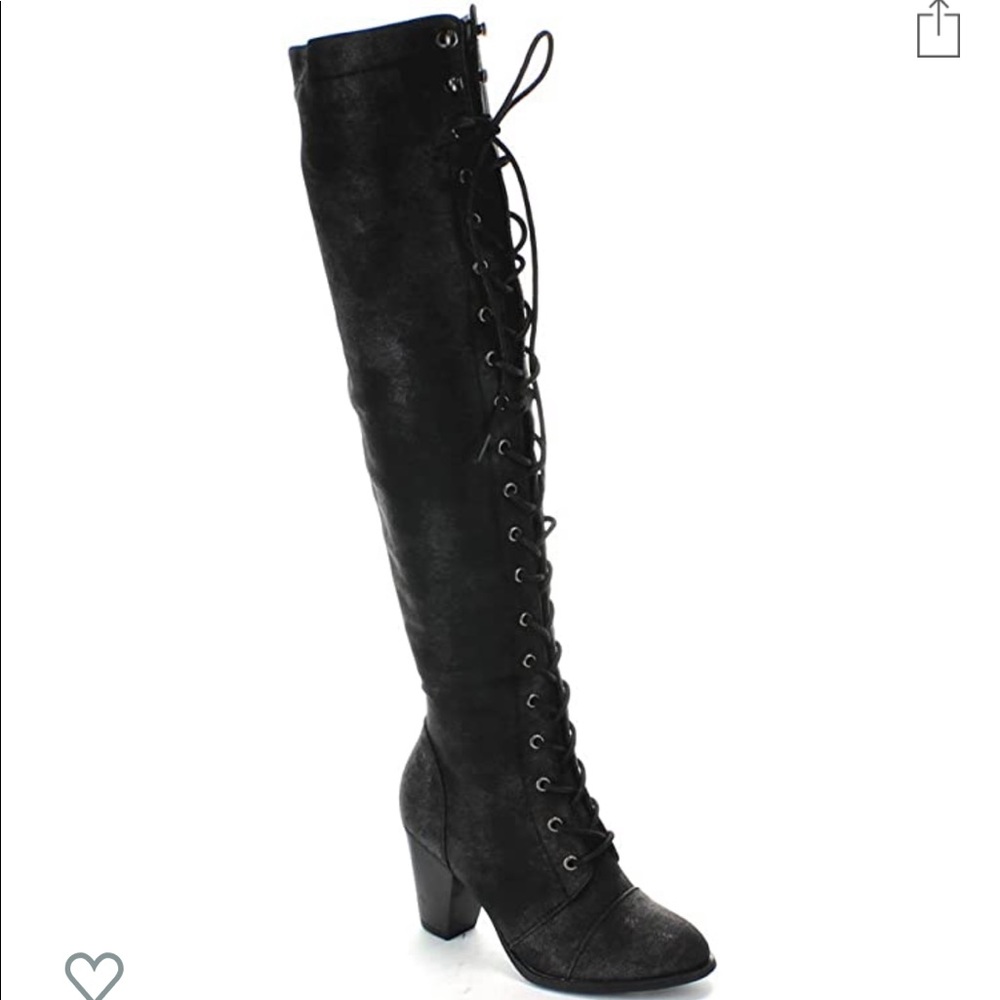 COPY - Chunky Heel Over The Knee High Riding Boots